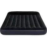 Intex Dura Beam Pillow Rest Classic Airbed Mattress with Built-in Pump, Queen