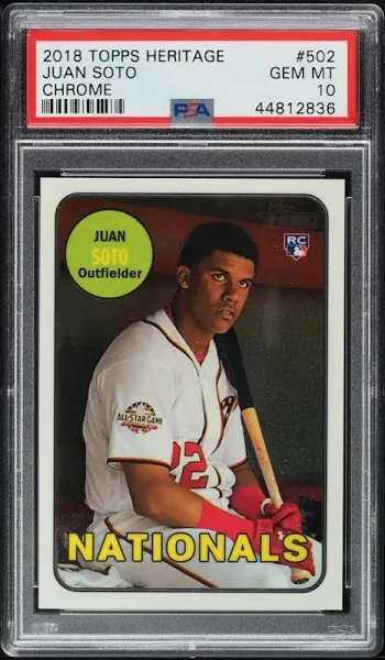 Juan Soto 2018 Topps Heritage Rookie