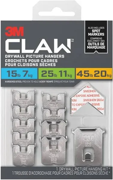 3M Claw Drywall Picture Hangers Variety Pack