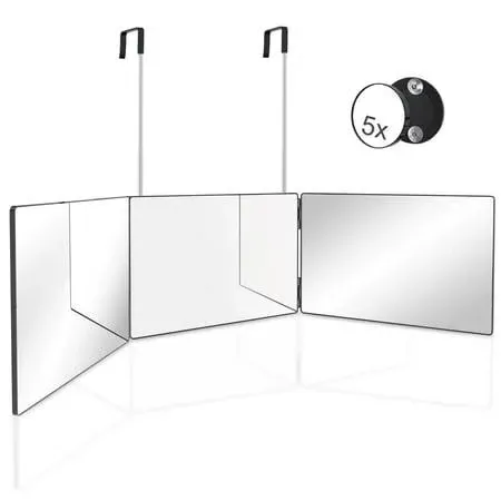 3 Way Mirror with 5X Magnifying Mirror