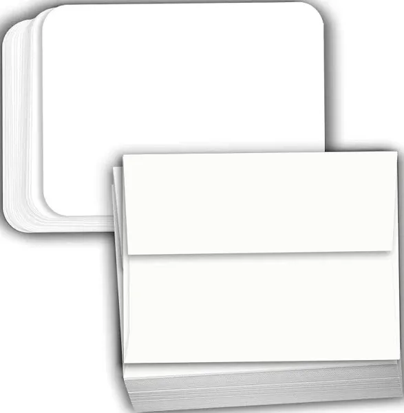 White Cardstock Thick Paper - Blank Index Flash Note &amp; Post Cards - Greeting ...