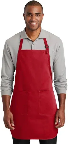 Port Authority Full-Length Two-Pocket Bib Apron