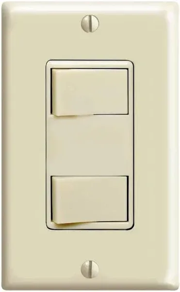 Leviton Decora Dual Rocker Combination Switch