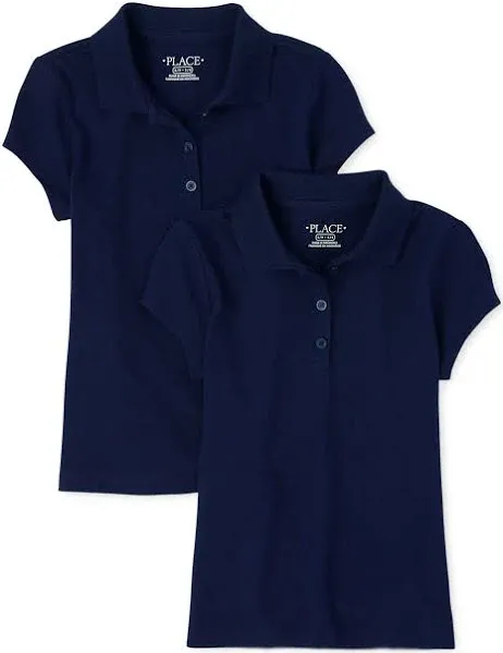 The Children's Place Girls' 2-Pack Soft Jersey Polos