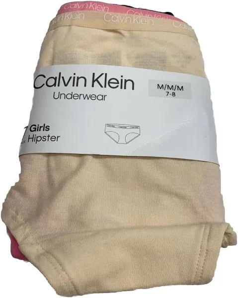 Calvin Klein Girls' 2-Pack Hipster Cotton Underwear