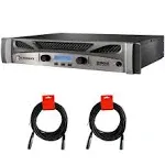 Crown Audio Xti 2002 Two-Channel Power Amplifier Bundle with 2x 20" XLR-XLR Cable