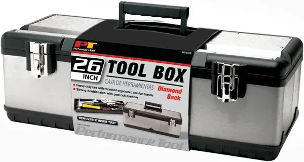 Performance Tool W54026 26 inch Steel Tool Box