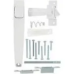 Wright Products - Tie Down Push Button Door Latch for Screen and Storm Doors, White