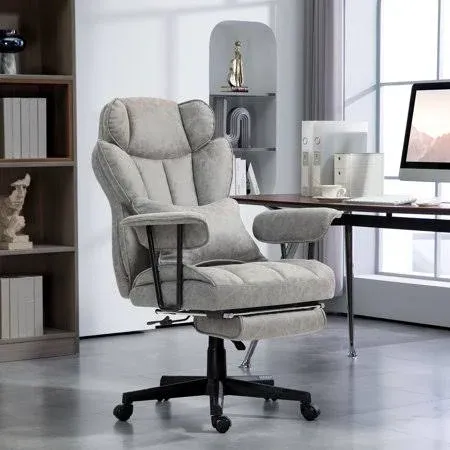 Homcom 396lbs. Big and Tall Office Chair with Footrest