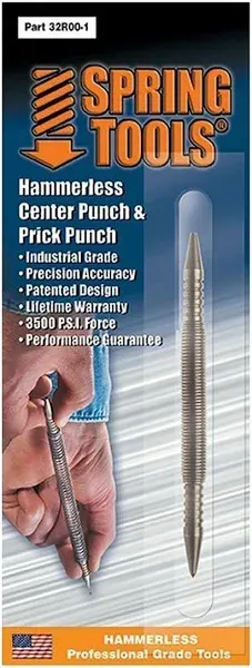 Combination Prick Punch &amp; Center Punch (Plastic, American Steel, No Color, Ma...