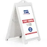 M&t Displays 24 x 36 in SignPro A Frame Double Sided Sidewalk Frame Board, White