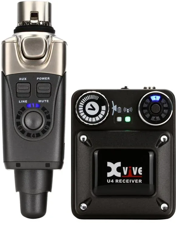 Xvive U4R4 in-Ear Monitor Wireless System, 1 Transmitter, 4 Receivers