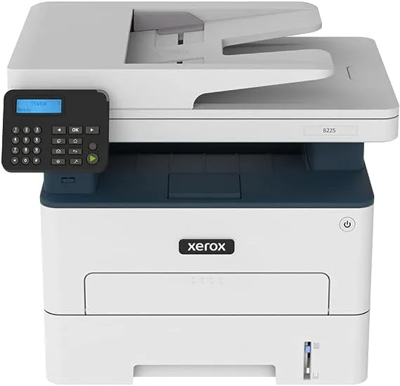 Xerox B225/DNI Multifunction Monochrome Printer, Print/Scan/Copy, Black and White Laser, Wireless, All in One