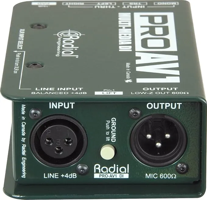 Radial Engineering R8001112 Pro AV1 Direct Box