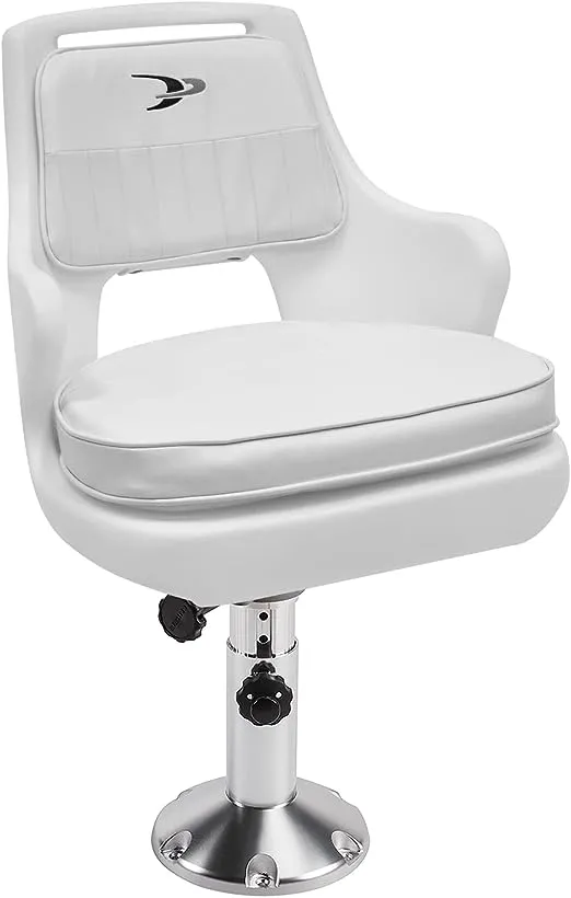 Wise 8WD015-7-710 Standard Pilot Chair with Adjustable Height Pedestal and Seat Mount