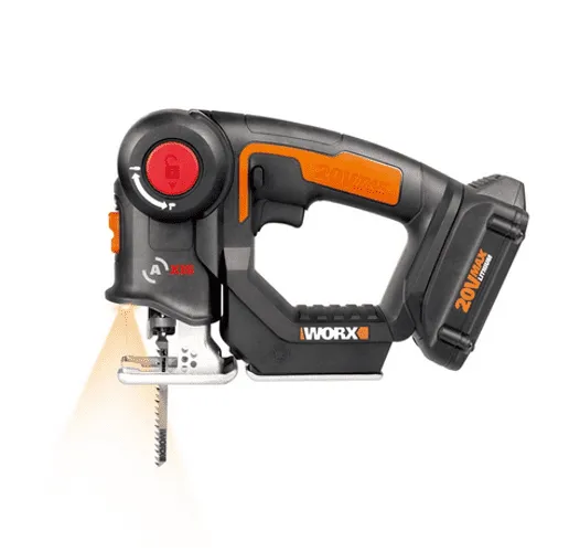 Worx 20V AXIS 2-in-1 Cordless Reciprocating Saw & Jig Saw, Orbital Cutting Reciprocating Saw, Pivoting Head Jigsaw Tool with Tool-Free Blade Change, Power Share WX550L – Battery & Charger IncludedWorx 20V AXIS 2-in-1 Cordless Reciprocating Saw & Jig Saw…