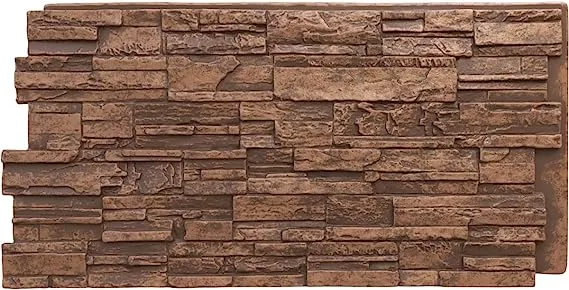 Cascade Stacked Stone Stonewall Faux Stone Siding Panel Sedona