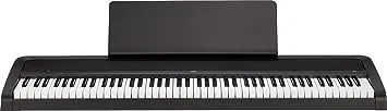 Korg B2 Portable Digital Piano with 88-Key Full Size Weighted Keyboard, Built-in Speakers, Music Stand, Sustain Pedal, and Power Supply (B2BK)