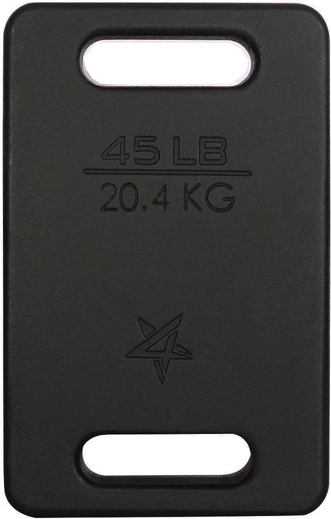 Yes4All Placa de hierro fundido, placa pesada para balancear, columpios, sentadillas, entrenamiento de fuerza, múltiples pesos: 10 libras a 45 libras