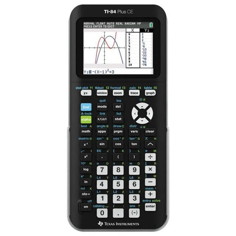 Texas Instruments Ti-84 Plus CE Graphing Calculator