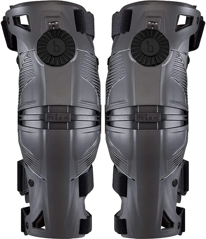 Mobius x8 Knee Braces - Gray/Black - Small