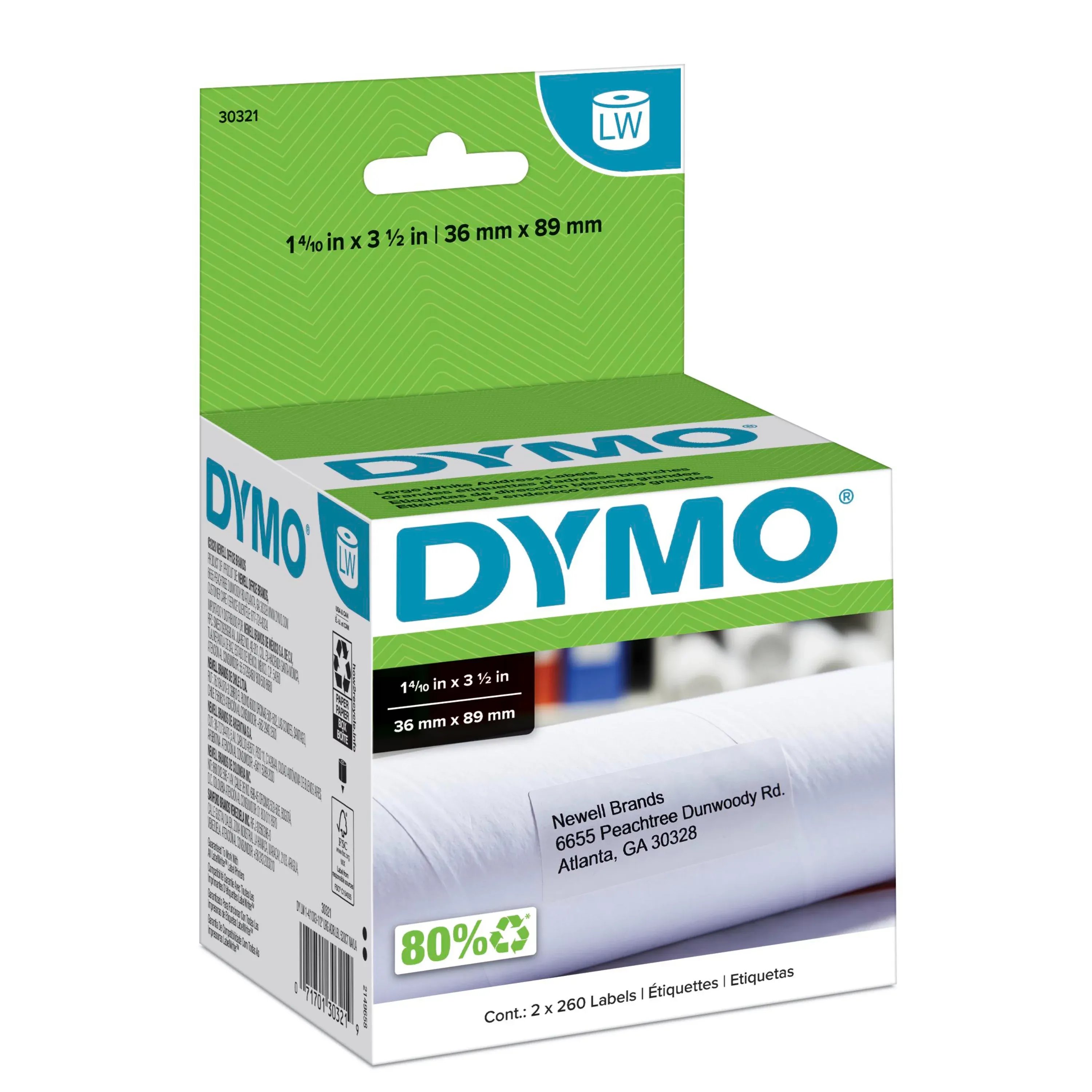 Dymo LabelWriter Address Labels 30321