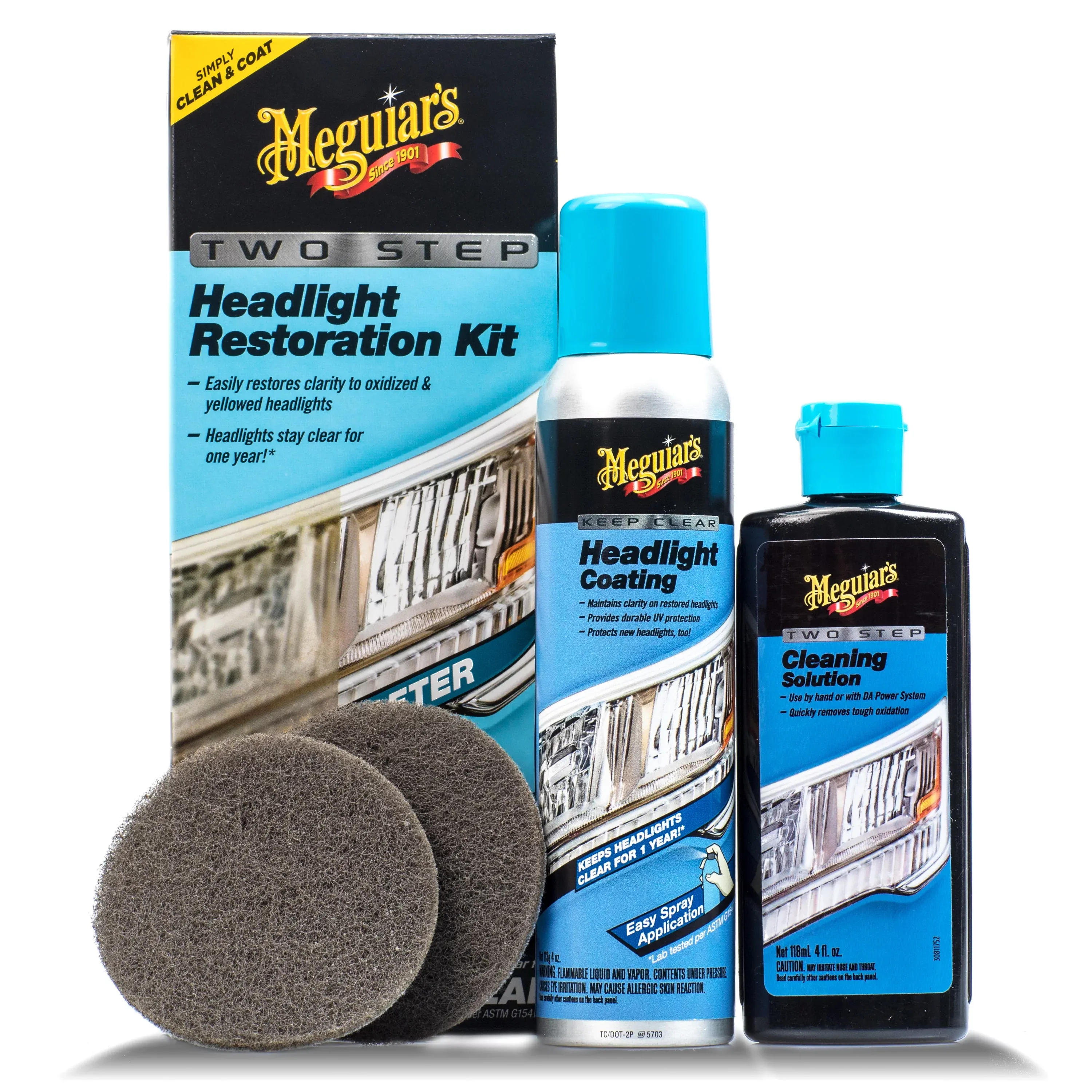 Meguiar's G2970 Two Step Headlight Restoration Kit