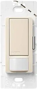 Lutron MS-OPS2-LA Maestro Occupancy Sensor Switch - Single-Pole - Light Almond