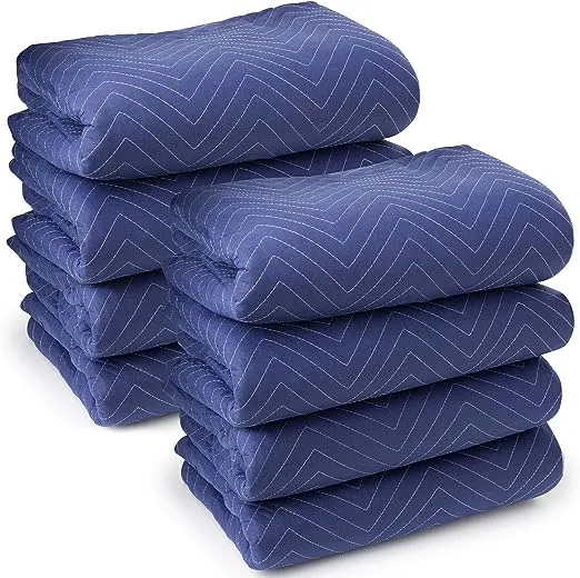 Sure-Max 8 Moving & Packing Blankets - Deluxe Pro - 80" x 72" (40 lb/dz weight) - Professional Quilted Shipping Furniture Pads Royal BlueSure-Max 8 Moving & Packing Blankets - Deluxe Pro - 80" x…