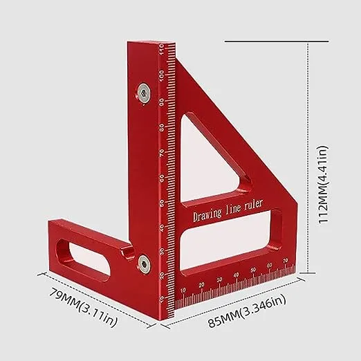 Ketiped Regla de Medicion Imperial 3d Multiangulo