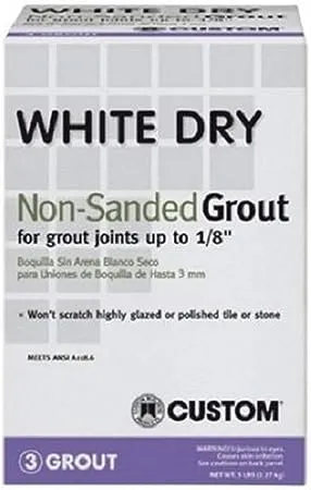 White Dry Tile Grout, 5 lb.