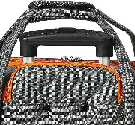 Rockland Melrose Wheeled Underseat Carry-On Charcoal