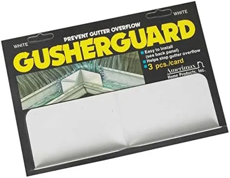 Amerimax Gusher Guard Aluminum White 3/Carded