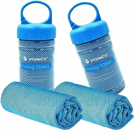 YQXCC 2 Pack Cooling Towel (47"x12") Ice Towel for Neck, Soft Breathable Chilly Towel, Microfiber Cool Towel for Yoga, Golf, Gym, Camping, Running, Workout & More ActivitiesYQXCC 2 Pack Cooling Towel (47"x12") Ice Towel for Neck,…