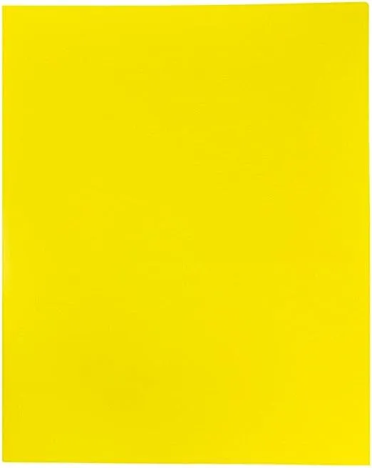 JAM PAPER Plastic 2 Pocket POP Folders - Durable School Folders - Yellow - 6/PackJAM PAPER Plastic 2 Pocket POP Folders - Durable School Folders - Yellow - 6/Pack