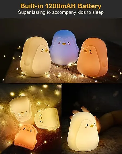 LED Cat Night Light, Battery Powered Night Light for Kids, Silicone Multicolor Cute Cat Lamp with Warm White and 7-Color Breathing Mode, Gifts for Kids, Baby, Children (Celebrity Cat)LED Cat Night Light, Battery Powered Night Light for Kid…