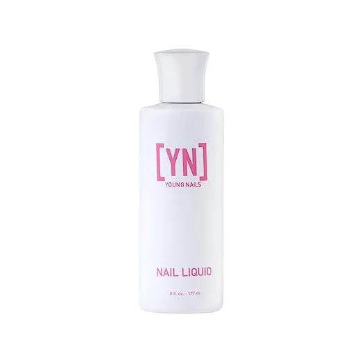 Young Nails Nail Liquid. Professional Grade High Quality Monomer. Use with Nail Powder for Acrylic Nails At Home. Low Odor, Mess + MMA Free, Non-Yellowing Nail Liquid