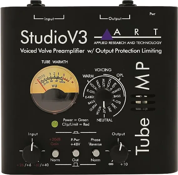 ART TubeMPSTV3 Variable Valve Voicing Tube Mic Preamp With Limiter