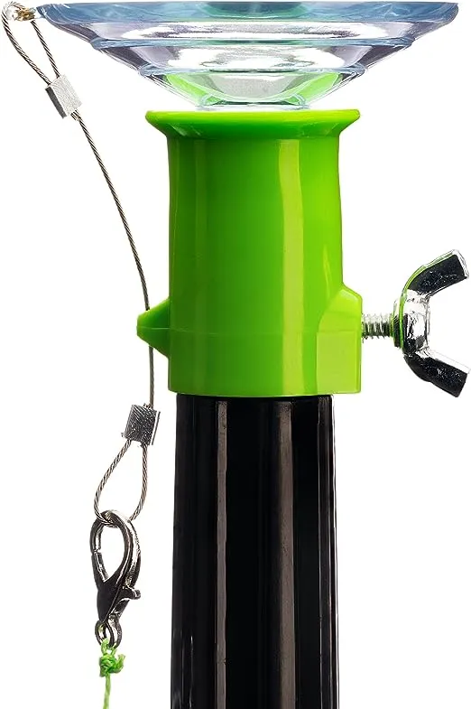 STAUBER Best Bulb Changer (Green, with 20 ft Pole, Large Suction)