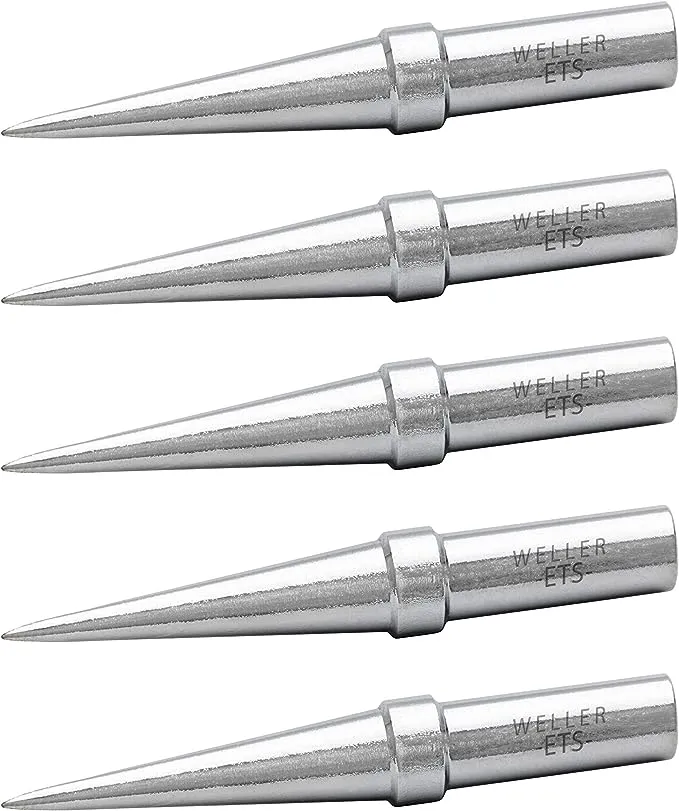 Weller Genuine Weller WE1010 Soldering Tip Set (ETSET-5)- ETA, ETB, ETC, ETP, TETS, 5 PCS