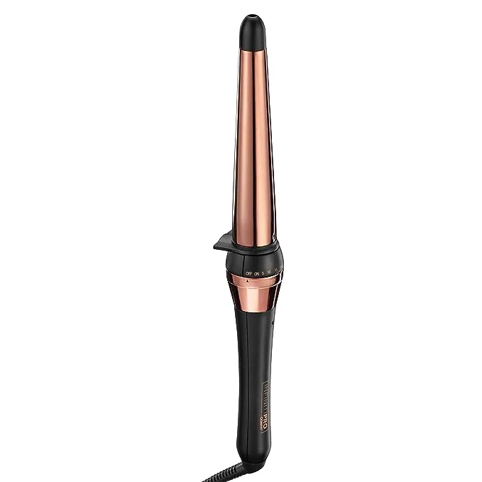 INFINITIPRO BY CONAIR Rose Gold Titanium 1-Inch Curling Iron, 1-inch barrel produces classic curls – for use on short, medium, and long hair, Gold.INFINITIPRO BY CONAIR Rose Gold Titanium 1-Inch Curling Iron, 1-inch barrel produces classic curls – for us