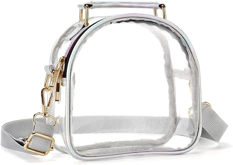 COROMAY Clear Purse for Women, Clear Bag Stadium Approved, See Through Clear Handbag