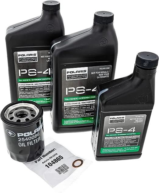 Polaris 2013 Ranger RZR 900 XP Oil Change Kit PS-4 Oil