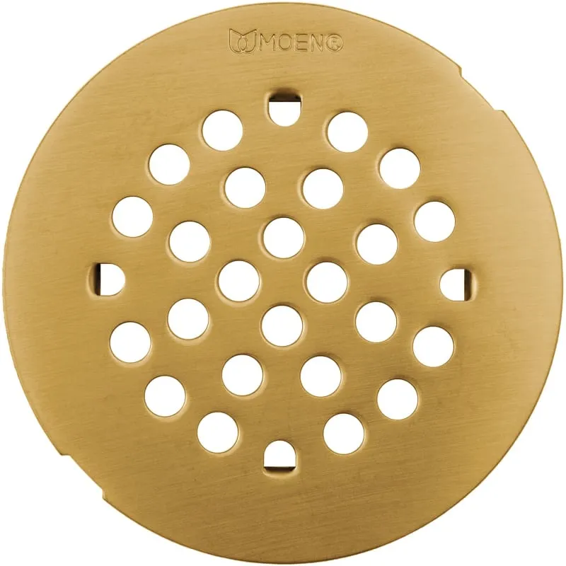 4-1/4" Round Shower Drain Cover with Snap-In Installation