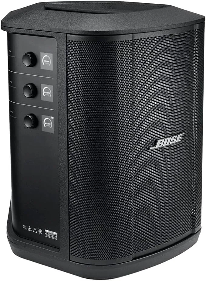 Bose S1 Pro+ Portable Wireless PA System with Bluetooth, Black Bundle with 1/4" Wireless Instrument Transmitter, XLR Wireless Mic/Line Transmitter