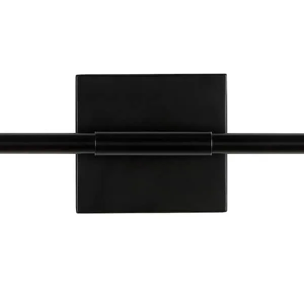 JONATHAN Y Makena Minimalistic Transitional 28-in W 1-Light Black Modern/Contemporary LED Wall Sconce