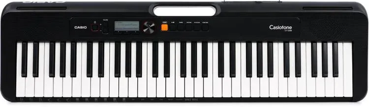 Casio CT-S200BK PPK 61-Key Premium Keyboard Pack with Stand, Headphones & Power Supply, Black