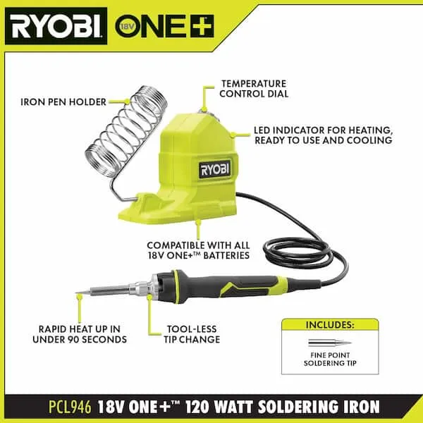 ONE+ 18V 120-Watt Cordless Soldering Iron Topper (Tool Only)