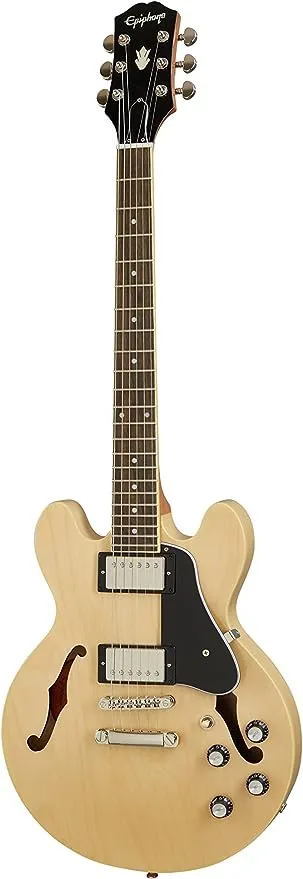 Epiphone ES339 Semi Hollowbody Guitar, Natural 