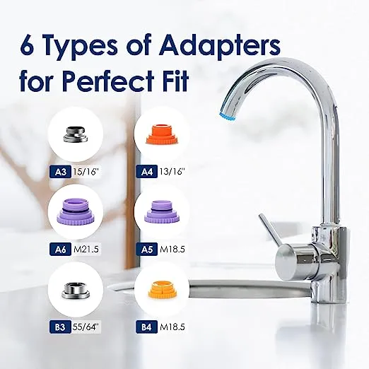 Waterdrop 320-Gallon Long-Lasting Water Faucet Filtration System, Faucet Water &